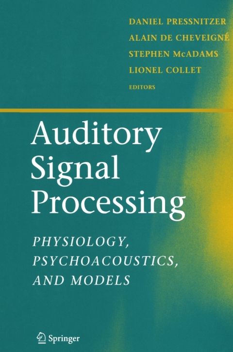 Cover image for book Auditory Signal Processing