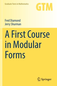 Cover image: A First Course in Modular Forms 9780387232294