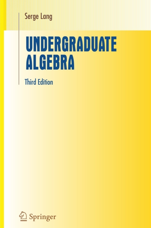 Cover image for book Undergraduate Algebra