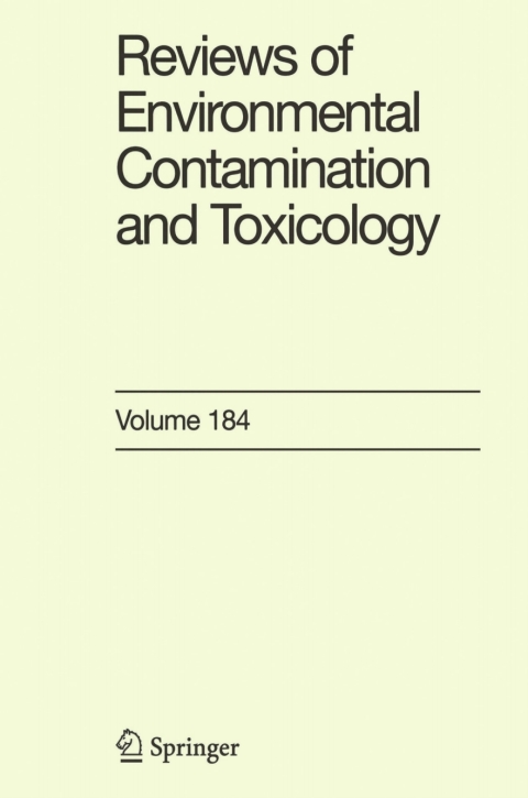 Cover image for book Reviews of Environmental Contamination and Toxicology 184