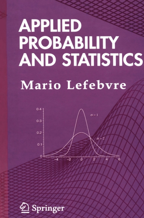 Cover image for book Applied Probability and Statistics