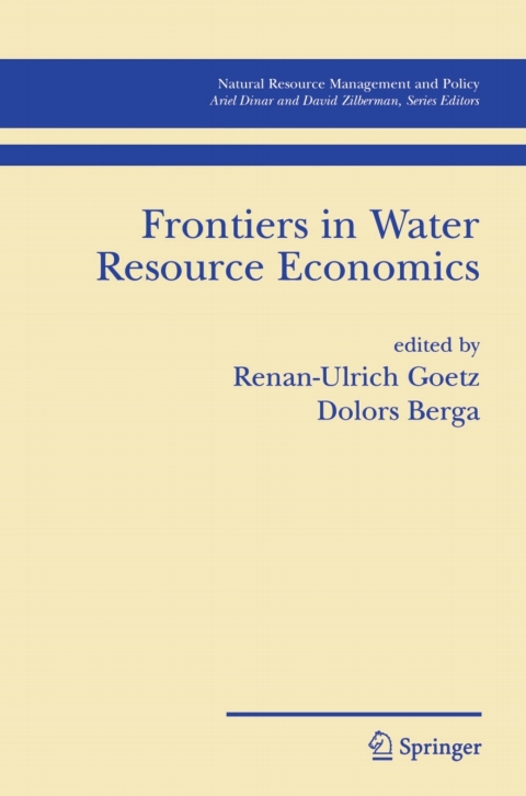 Cover image for book Frontiers in Water Resource Economics