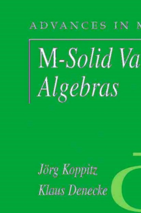 Cover image for book M-Solid Varieties of Algebras
