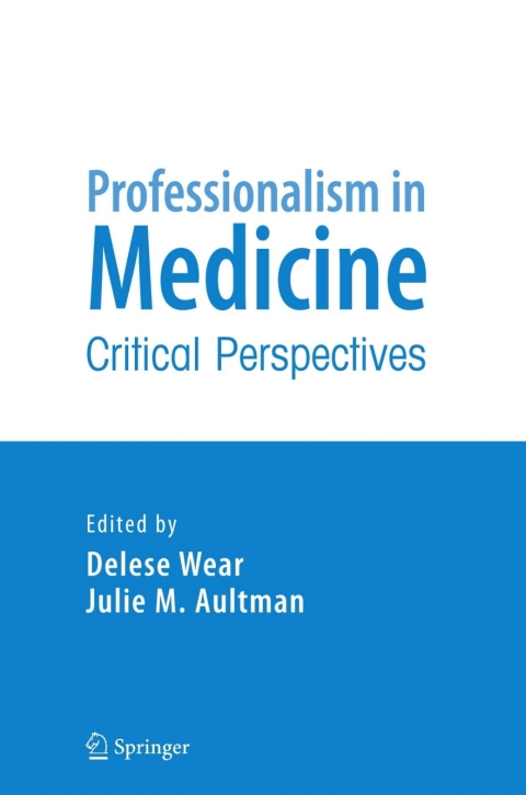 Cover image for book Professionalism in Medicine