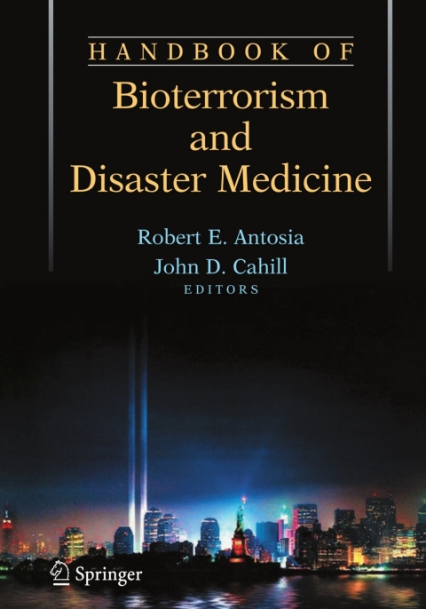 Cover image for book Handbook of Bioterrorism and Disaster Medicine