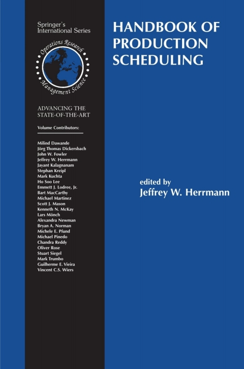 Cover image for book Handbook of Production Scheduling