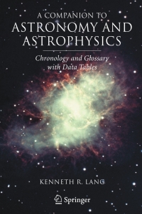 Cover image: A Companion to Astronomy and Astrophysics 9780387307343