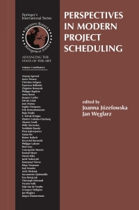 صورة الغلاف: Perspectives in Modern Project Scheduling 1st edition 9780387336435