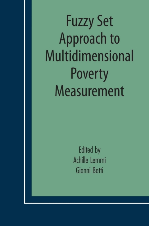 Cover image for book Fuzzy Set Approach to Multidimensional Poverty Measurement