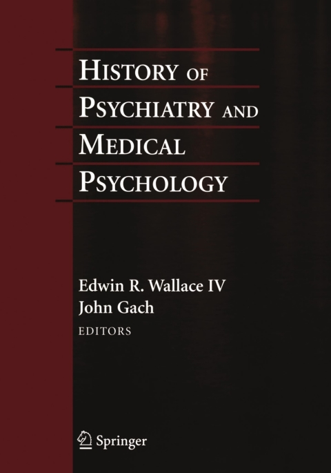 Cover image for book History of Psychiatry and Medical Psychology