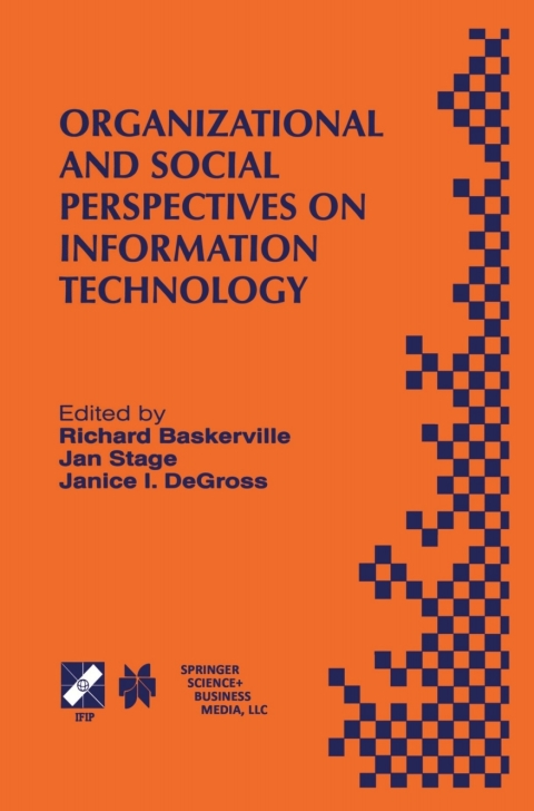 Cover image for book Organizational and Social Perspectives on Information Technology