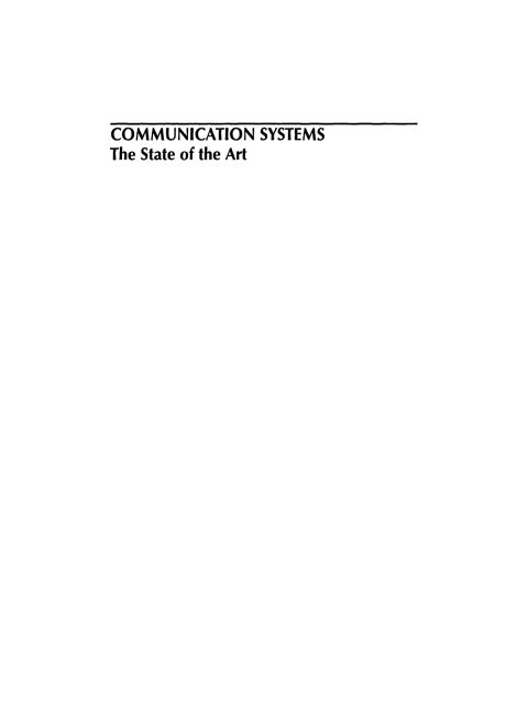 Cover image for book Communication Systems