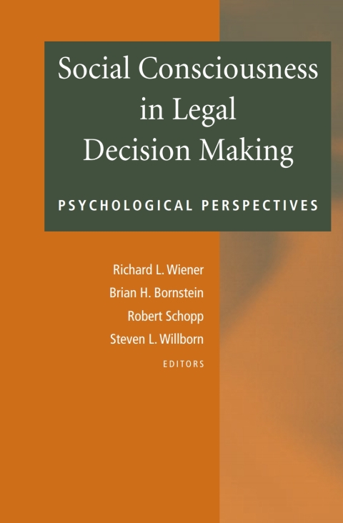 Cover image for book Social Consciousness in Legal Decision Making