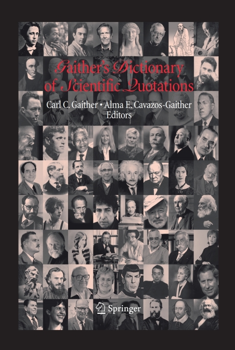 Cover image for book Gaither's Dictionary of Scientific Quotations
