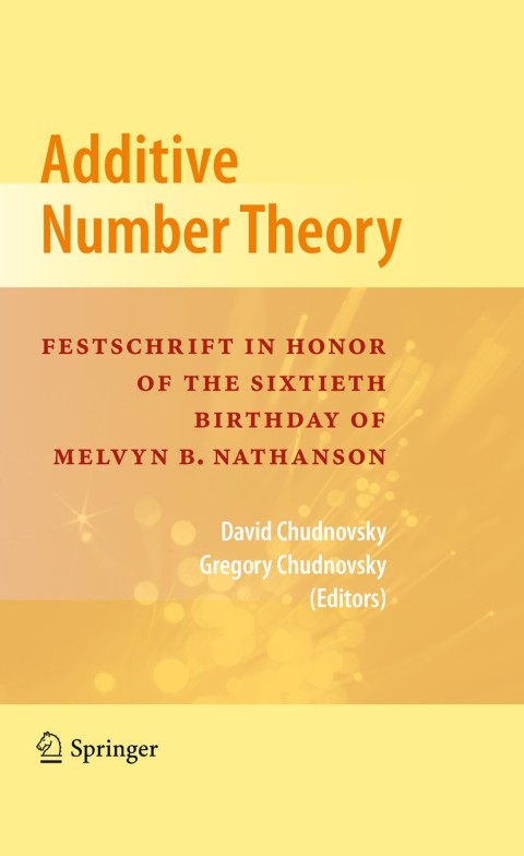Cover image for book Additive Number Theory