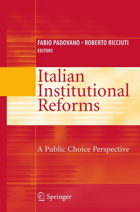 Cover image for book Italian Institutional Reforms: A Public Choice Perspective