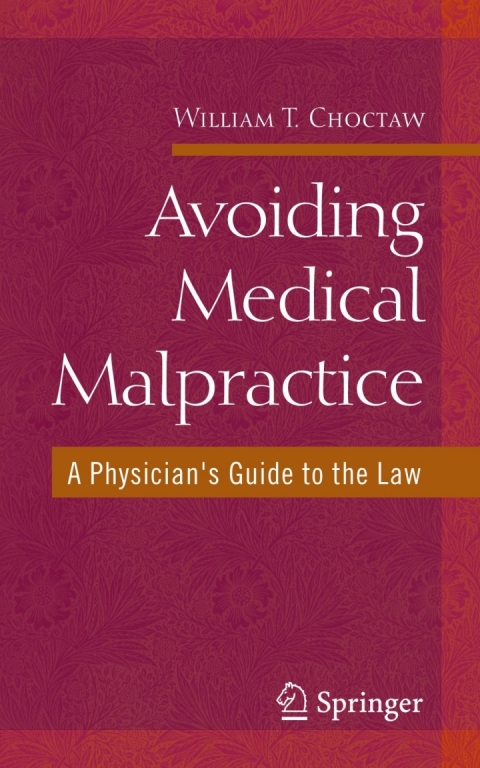 Cover image for book Avoiding Medical Malpractice