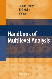 صورة الغلاف: Handbook of  Multilevel Analysis 1st edition 9780387731834