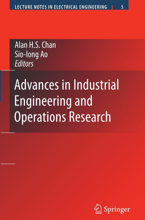 Cover image for book Advances in Industrial Engineering and Operations Research