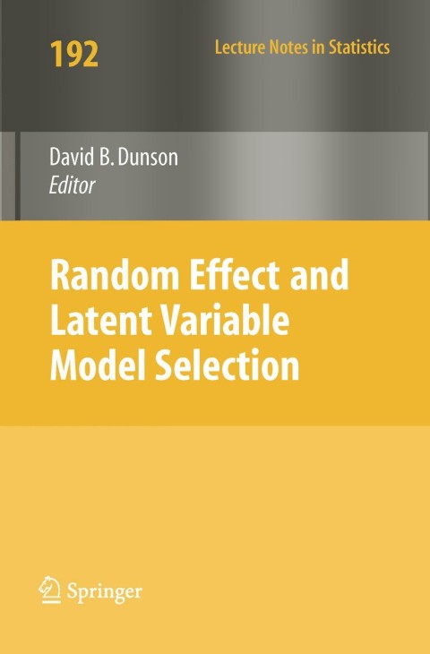 Cover image for book Random Effect and Latent Variable Model Selection