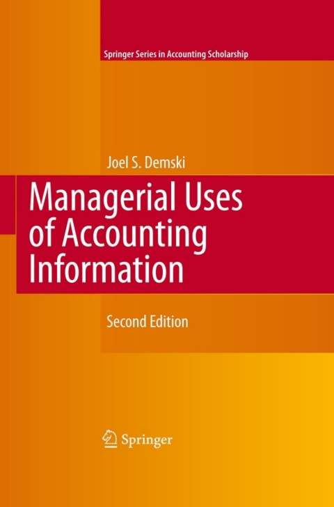 Cover image for book Managerial Uses of Accounting Information