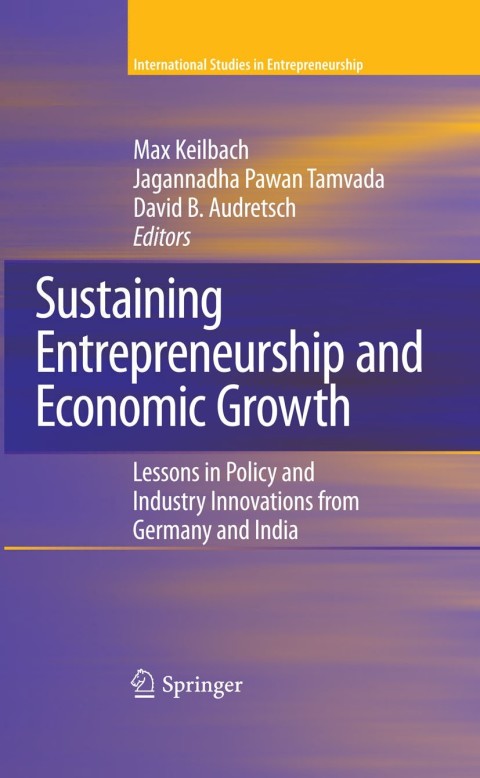 Cover image for book Sustaining Entrepreneurship and Economic Growth