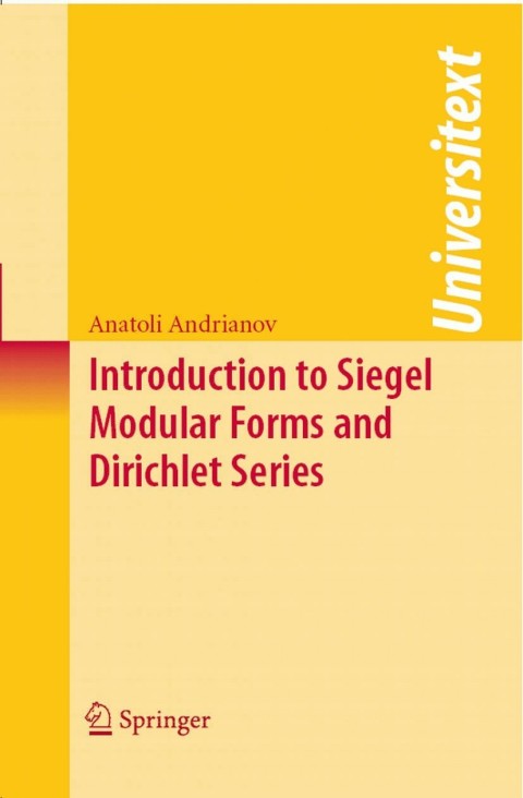 Cover image for book Introduction to Siegel Modular Forms and Dirichlet Series