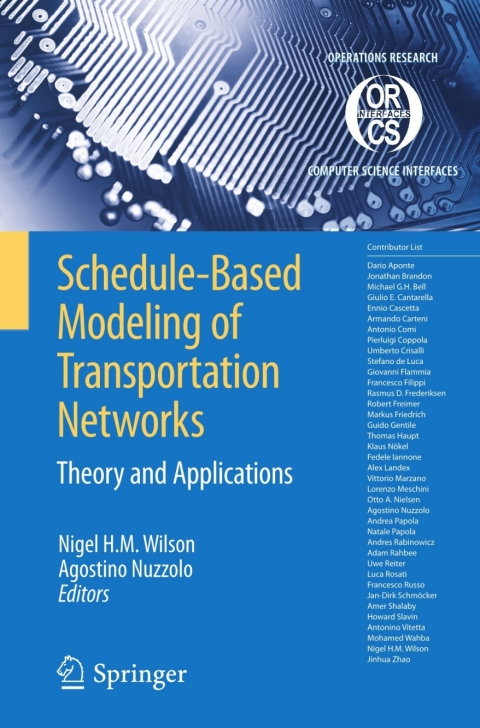 Cover image for book Schedule-Based Modeling of Transportation Networks