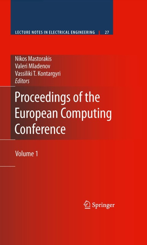 Cover image for book Proceedings of the European Computing Conference