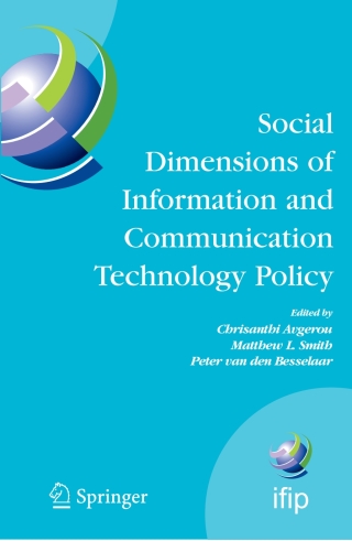 Social Dimensions of Information and Communication Technology Policy