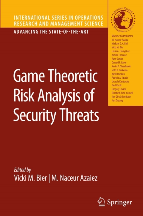 Cover image for book Game Theoretic Risk Analysis of Security Threats