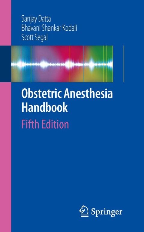 Cover image for book Obstetric Anesthesia Handbook