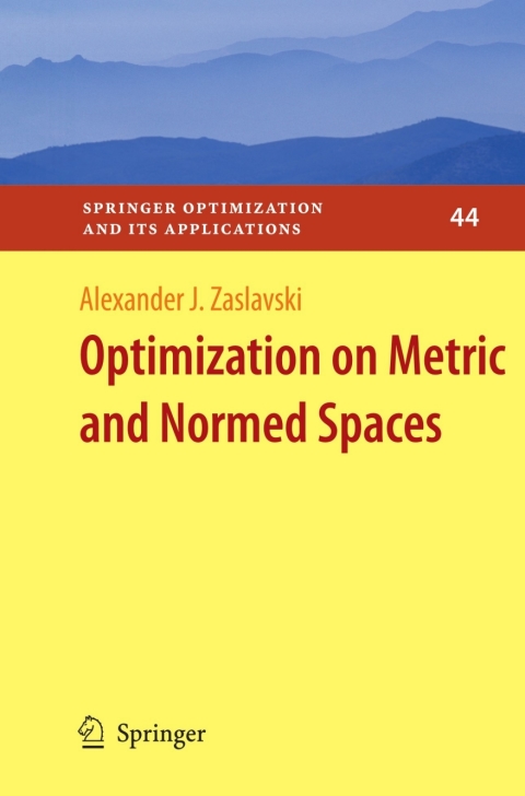Cover image for book Optimization on Metric and Normed Spaces