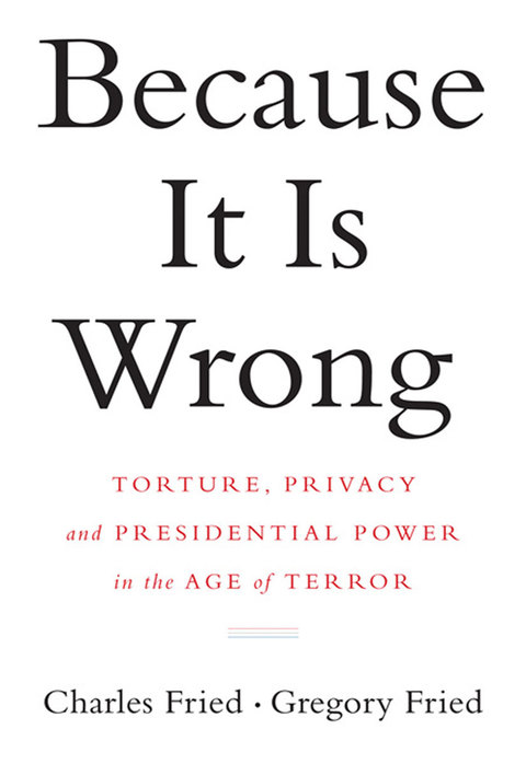 Cover image for book Because It Is Wrong