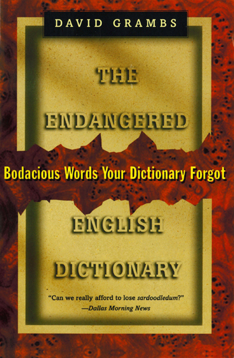 Cover image for book The Endangered English Dictionary