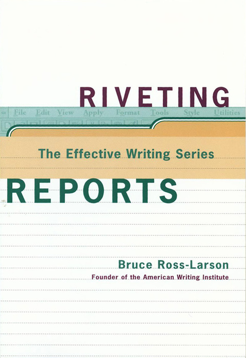 Cover image for book Riveting Reports