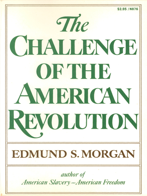 Cover image for book The Challenge of the American Revolution