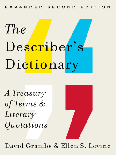 Cover image for book Describer's Dictionary