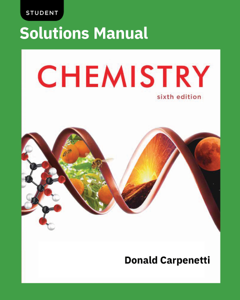 Cover image for book Student Solutions Manual: for Chemistry