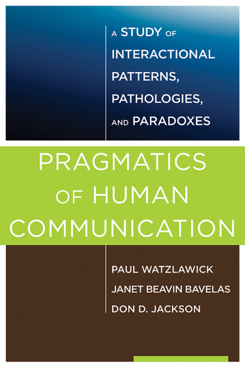 Cover image for book Pragmatics of Human Communication