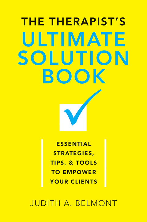 Cover image for book The Therapist's Ultimate Solution Book