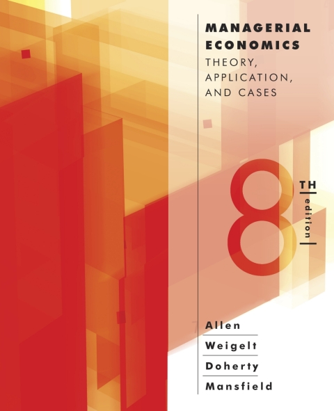 Cover image for book Managerial Economics: Theory  Applications and Cases