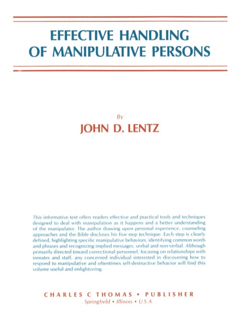 Cover image for book Effective Handling of Manipulative Persons