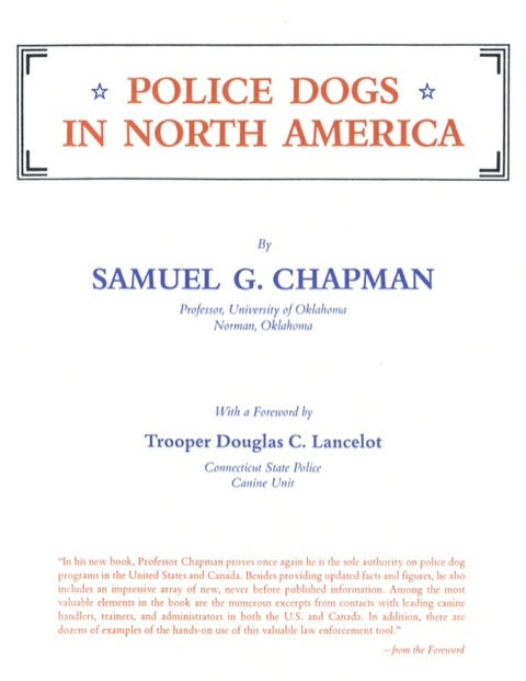 Cover image for book Police Dogs in North America