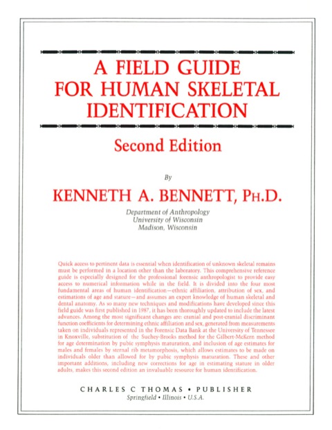 Cover image for book A Field Guide for Human Skeletal Identification