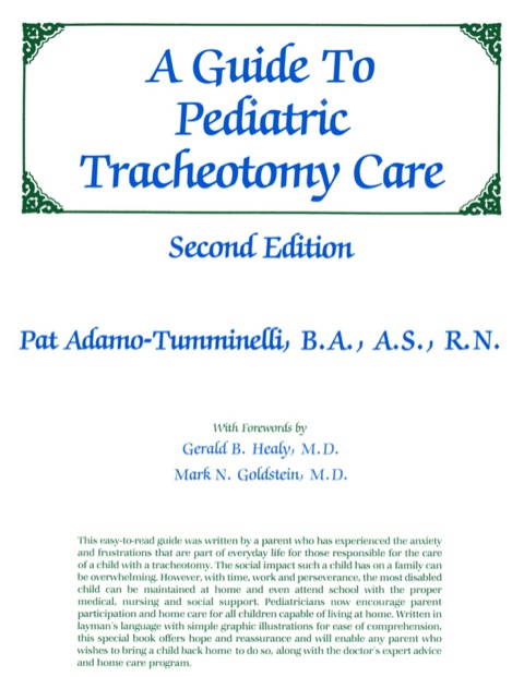 Cover image for book A Guide to Pediatric Tracheotomy Care