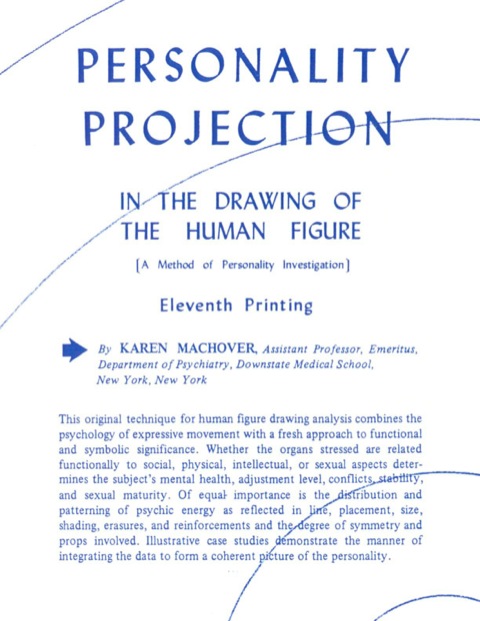Cover image for book Personality Projection in the Drawing of the Human Figure: A Method of Personality Investigation (11th Ptg.)