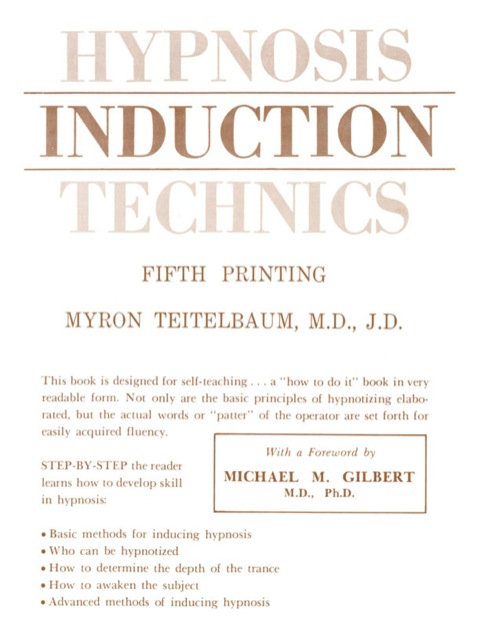Cover image for book Hypnosis Induction Technics. (5th Ptg.)