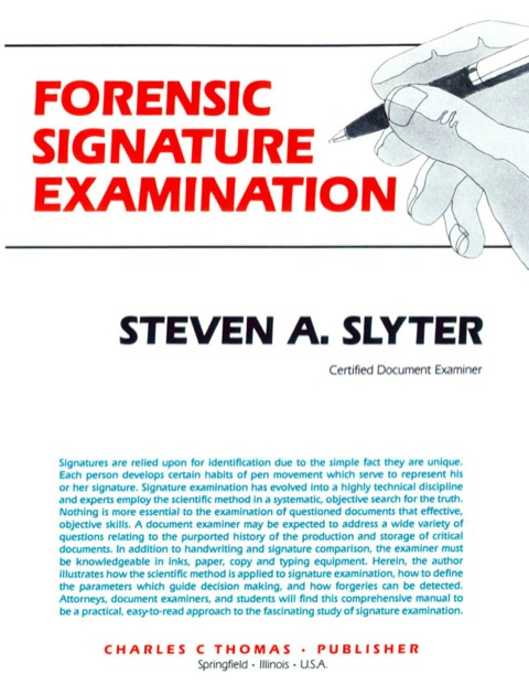 Cover image for book Forensic Signature Examination