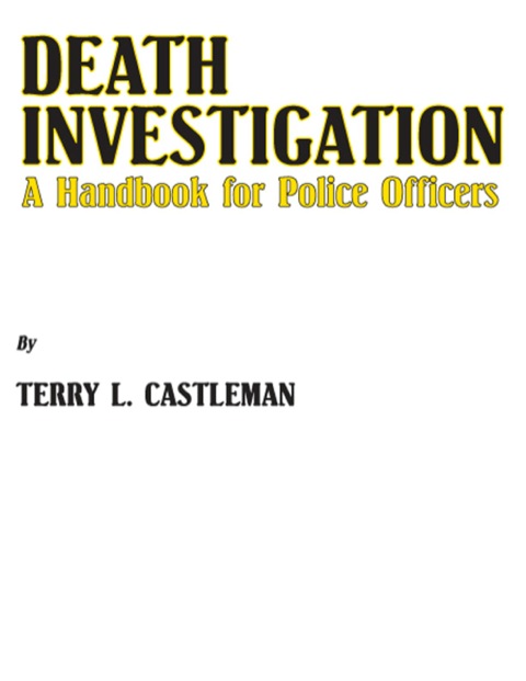 Cover image for book Death Investigation;A Handbook for Police Officers